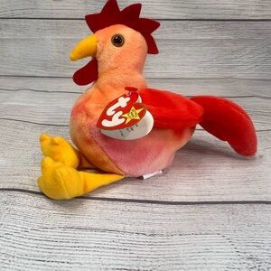 Ty Beanie Baby Strut (1996) 4th Gen Hang Tag, PVC Pellets, KR Tush Tag